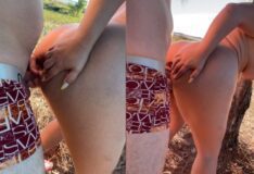 Vídeo de Juli Figueiró fazendo sexo anal no TikTok.