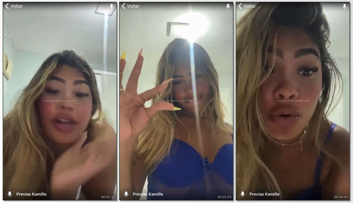 Kamille Dias fazendo nudez e exibindo suas bucetinha em tempo real