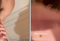 Mel Khalifa aparece em vídeos fazendo dupla penetração com seus amigos