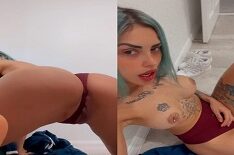 Tati Zaqui sendo ousada se divertindo sozinha em um vídeo sensual