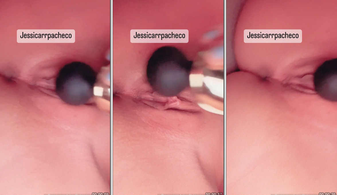 Vídeo picante de Jessica Pacheco se divertindo com vibrador na sua buceta rosa