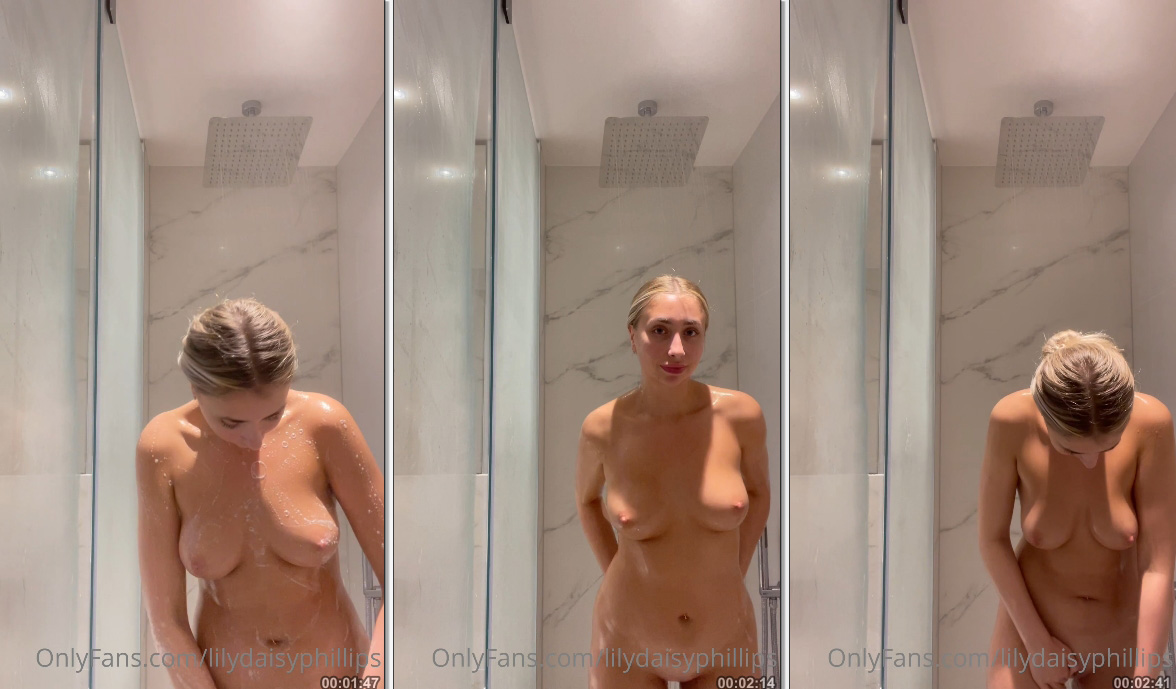 Lillian Phillips famosa do onlyfans em um vídeo do Privacy no chuveiro mostrando sua beleza