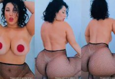 Cléo Silva, famosa do OnlyFans, arrasando com sua performance rebolativa usando meia calça e exibindo seu bundão empinado