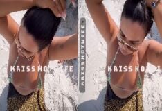 Kriss Hot Wife fudendo gostoso oral em seu parceiro na praia