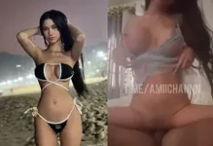 Amiichan famosa do OnlyFans fazendo um vídeo privê de sexo, cavalgando deliciosamente no pau do seu parceiro