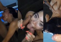 Uma mulher com um visual provocante fudendo gostoso oral à beira da piscina de um motel