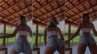 Karlyane Menezes, uma brasileira arrasando na dança do funk e mostrando todo seu rebolado sexy